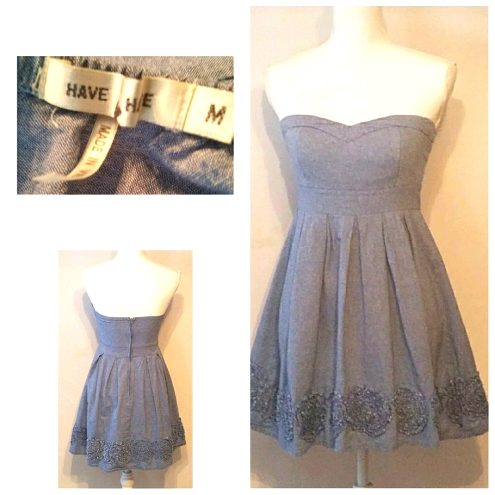 Denim sleeveless dress